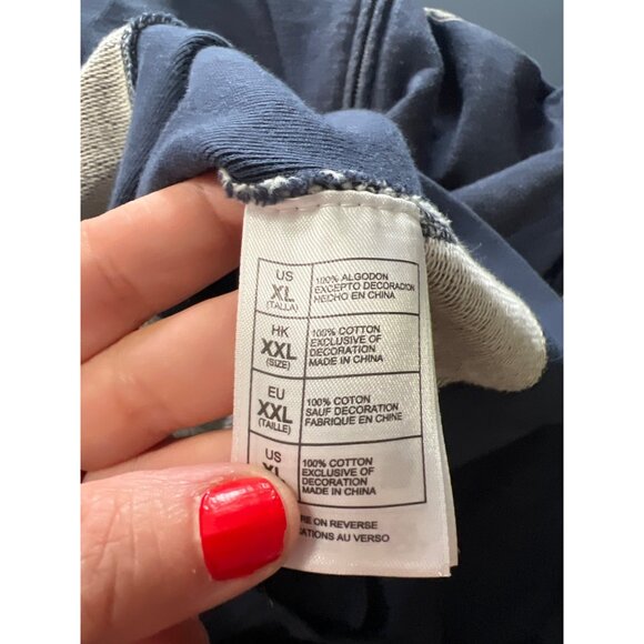 Mickeys Motorcycle Disney Parks Mens Hoodie Sweatshirt XXL Blue Graphic - Picture 7 of 12